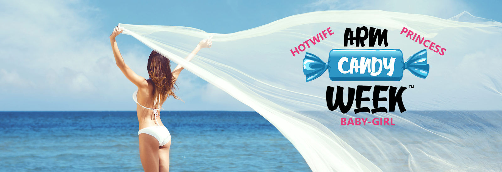 Woman in white bikini looking at the ocean